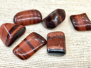 Tiger Eye - Red - 4g to 8g, Tumbled Stone (Selected)