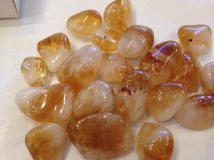 Citrine - Honey Colour Tumbled Stone