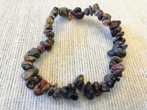 Jasper - Birds Eye -  Gemstone chip bead bracelet (Selected)