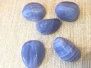 Agate - Blue Lace - 9g to 12g Tumbled Stone (Selected)