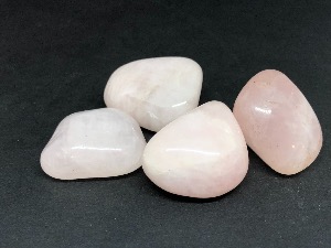 Rose Quartz - Brazilian - Pink/White Crystal - 1 to 1.5 cm, Weight 6.5g to 11g Tumbled Stone