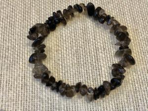 Smokey Quartz - Gemstone chip bead bracelet (Selected)