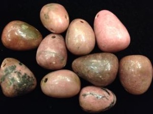 Drilled - Rhodonite - Tumbled stone (Selected)