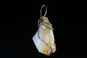 Citrine Point Hand Wired Pendant (REF:HWCCP6)