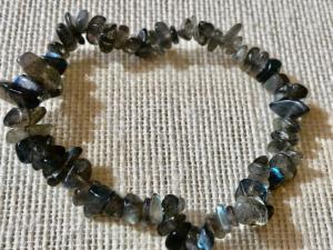 Labradorite - AAA Grade -Gemstone chip bead bracelet (Selected)