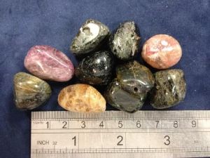 Drilled - Tourmaline (various colours) - Tumbled stone (Selected)