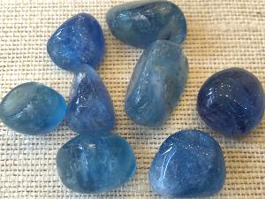 Fluorite - Blue - 5g to 10g Tumbled stone (Selected)
