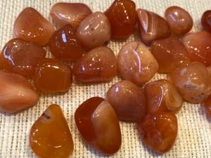 Carnelian  - 'A; Grade 2g to 6g Tumbled Stone (Selected)