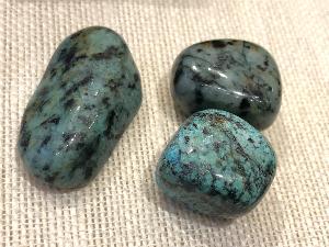 Turquoise - African - 3 to 4cm, Weight 17g  to 20g  'A' Tumbled Stone. (Selected)