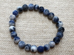 Sodalite - Matt 8mm Bead - Elasticated 19cm Bracelet (SHMB2745)