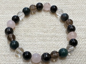 "Protection, Love & Well-Being of the Heart" - 20cm Elasticated Bead Bracelet (ref SHMB112514)