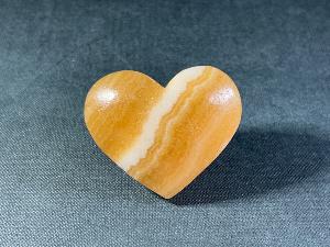 Yellow Calcite Heart (REF:YCALH2)