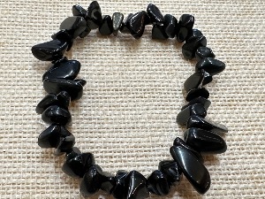 Agate - Black - Chip Bracelet  (Selected)