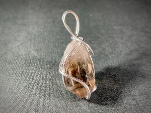 Hand Wired Smokey Quartz Pendant (REF:HWSQTZ8)