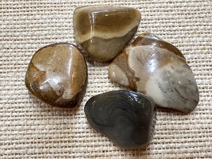 Crop Circle Stone - Flint - 4.5g to 6g Tumbled Stone (Selected)