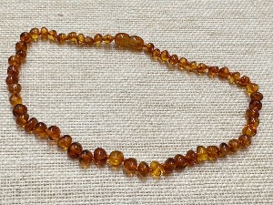 Amber - Knotted Necklace - Golden Amber - ( Ref Selected)